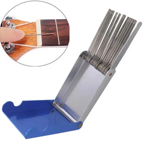 Gitarren sattelfeilen set - gitarren, nut
