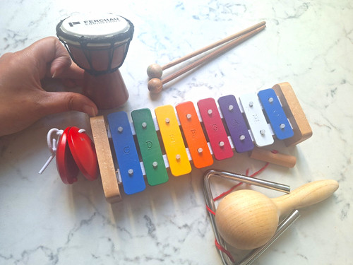 Musikinstrumente set aus - set,