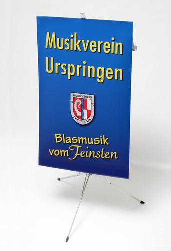 Notenpultbanner bedruckt mit