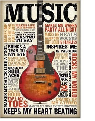Gitarren musik magnet - magnet, schild